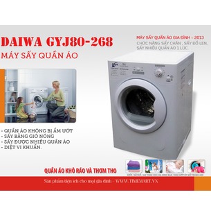 Máy sấy quần áo Daiwa GYJ80-268