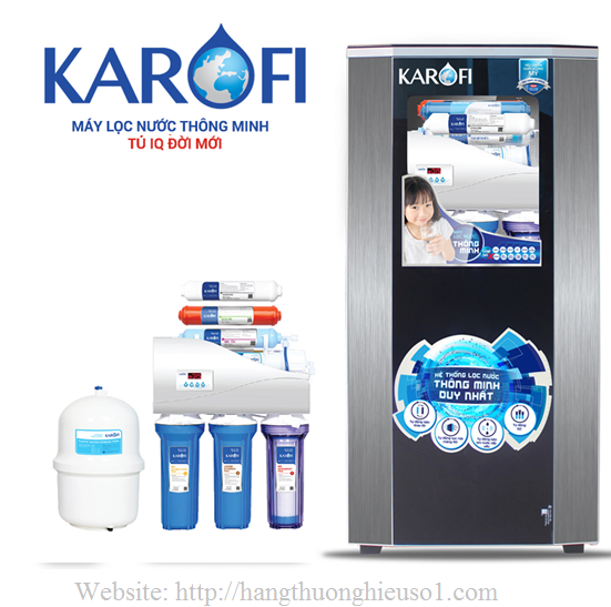 Máy lọc nước thông minh Karofi tủ IQ 7 cấp lọc IRO 1.1 (KI7-1)