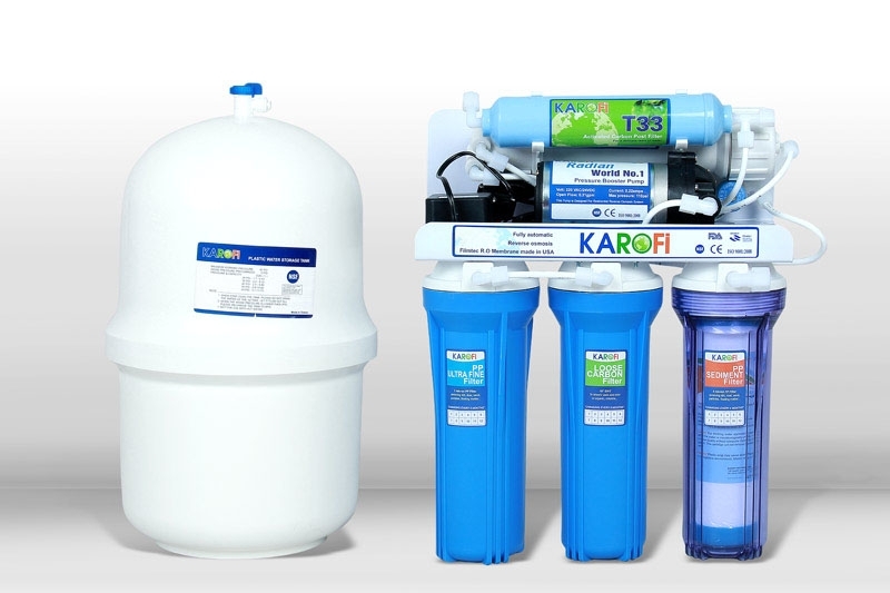 Máy lọc nước Karofi 7 cấp lọc không tủ bình áp nhựa (K7N)