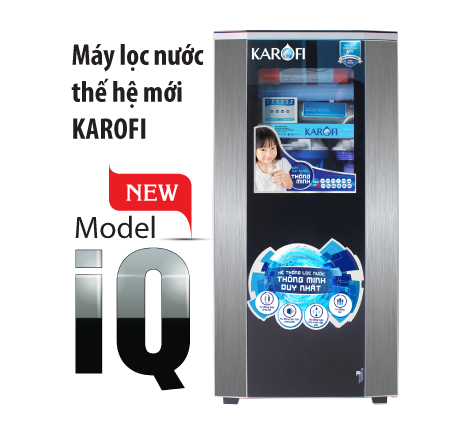Máy lọc nước karofi thông minh iRO 8 cấp lọc tủ IQ (K8I-New)